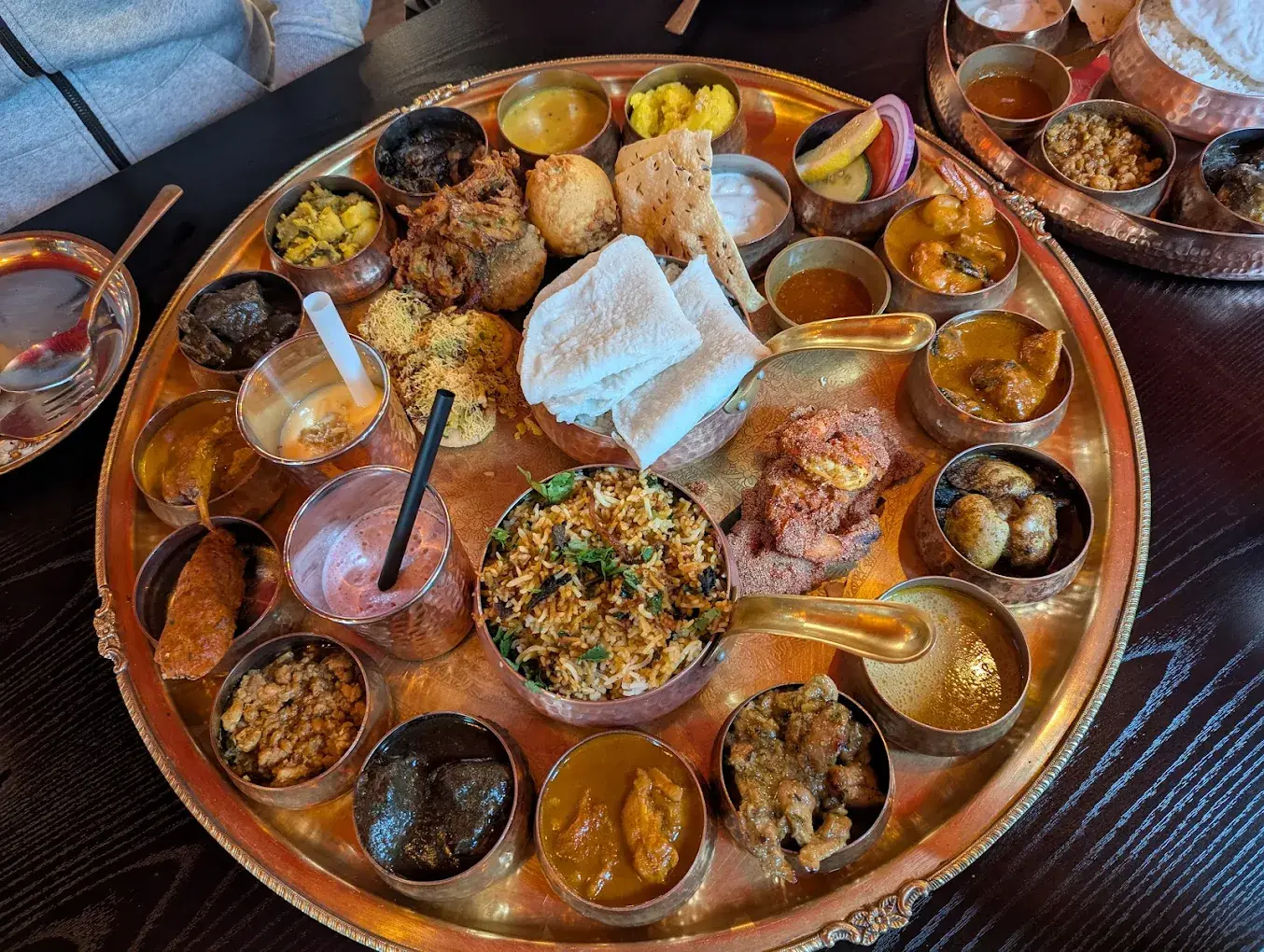 Festival Veg Thali - Signature Maharashtrian feast at Ninja Tiger in Calgary, AB