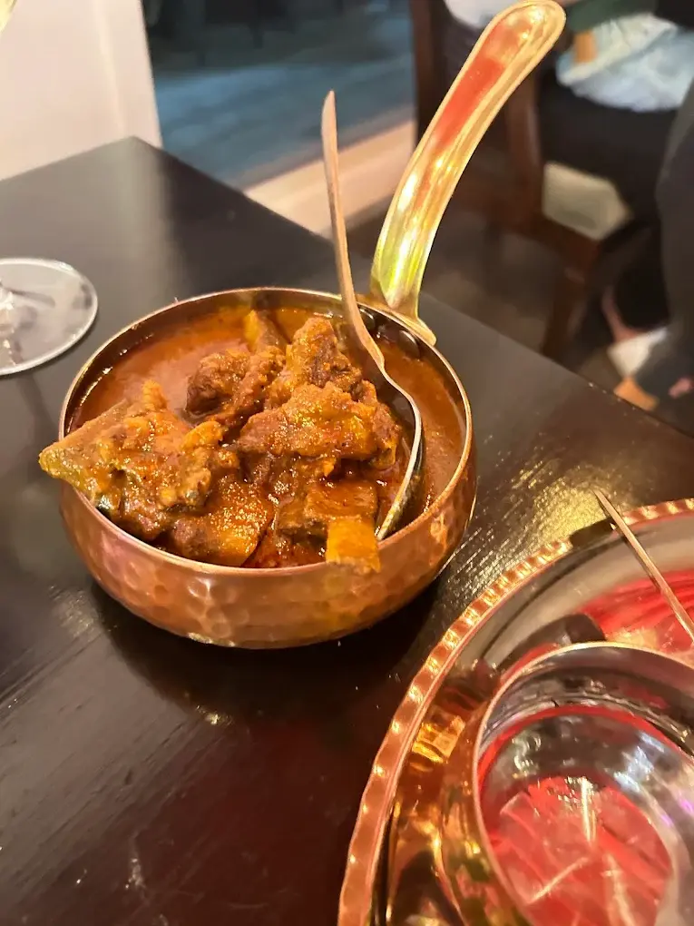 Kolhapuri Mutton - Spicy Maharashtrian mutton curry at Ninja Tiger in Calgary, AB