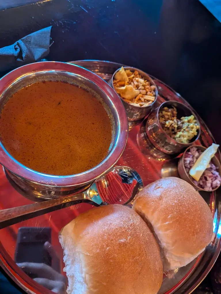 Misal Pav - Spicy Maharashtrian curry at Ninja Tiger in Calgary, AB